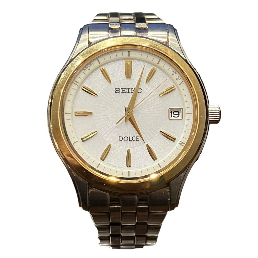 Seiko Dolce Watch, Total Weight 88.2g, Stainless Steel, Radio-Controlled Sola...